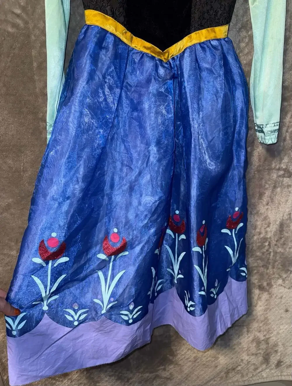 Disney Frozen Girls Anna Coronation Dress Costume